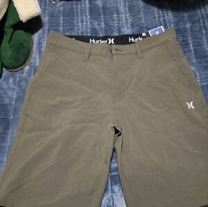 Hurley Khaki Green Shorts